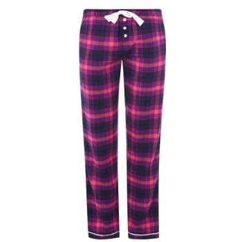 Jack Wills Miles Tartan Pyjama Joggers - Purple Check