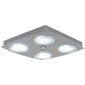 Linea Verdace Kyoto 4 Light Flush Ceiling Light Aluminum
