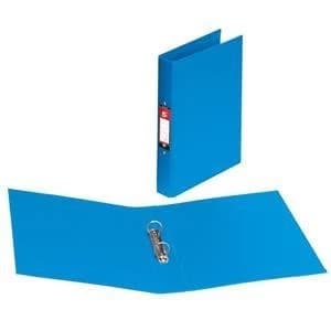 5 Star A4 2 x O Ring 25mm Polypropylene Ring Binder Blue Pack of 10