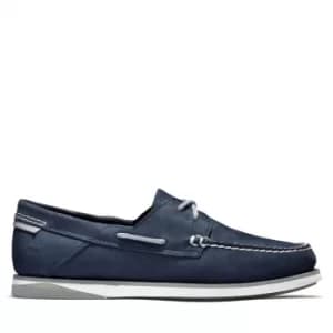 Timberland Atlantis Break Boat Shoe For Men In Navy, Size 8