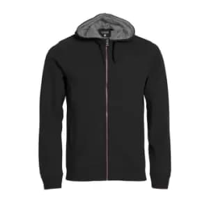 Clique Mens Classic Full Zip Hoodie (S) (Black)