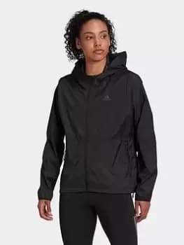 adidas Run Fast Zip Solid Jacket, Black Size M Women