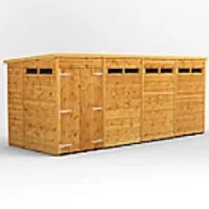 Power Garden Shed 166PPSSDD Golden Brown 16x6