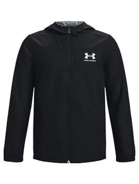 Under Armour Boys Sportstyle Windbreaker - Black Size Xs=5-6 Years