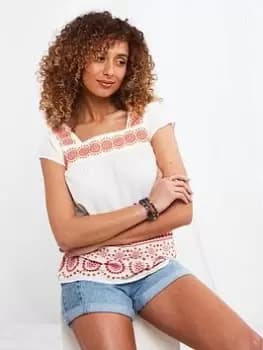 Joe Browns Joe Browns Beautiful Embroidered Top Multi, Size 12, Women