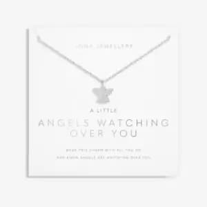 Angels Watching Over You Silver 46cm + 5cm Necklace 6112
