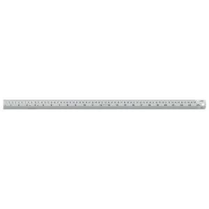 Linex 60cm Stainless Steel ImperialMetric Ruler with Conversion Table