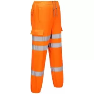 Portwest - RT48ORRL - sz L Hi-Vis Jogging Bottoms - Orange - Orange