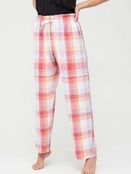 Pour Moi Cotton Check Paperbag Trousers - Multi
