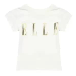 Elle Elle Fitted Short Sleeve T-Shirt Infant Girls - Cream