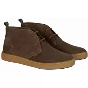 Barbour Mens Yuma Chukka Boots Choco Nubuck 10