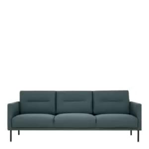 Larvik 3 Seater Sofa Dark Green Black Legs