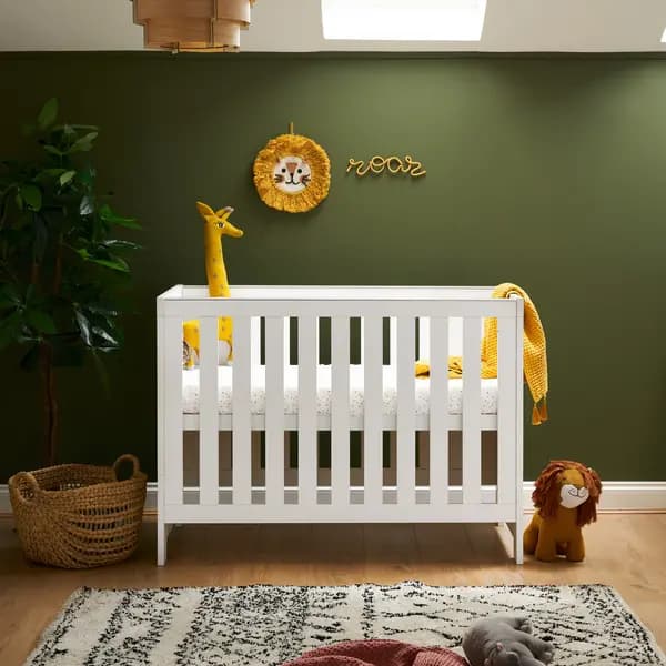 Obaby Nika Mini Cot Bed White