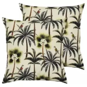 Palms Outdoor Twin Pack Cushion Forest