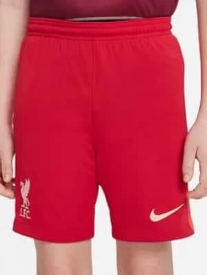 Nike Liverpool Fc Junior 21/22 Home Short, Red, Size L