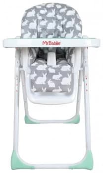My Babiie MBHC8GR Grey Rabbits Highchair