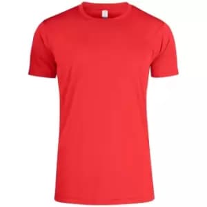 Clique Mens Active T-Shirt (L) (Red)