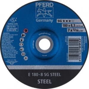 PFERD 62217826 Sg Steel Grinding disc (off-set) 180 mm 22.23mm 10 pc(s)