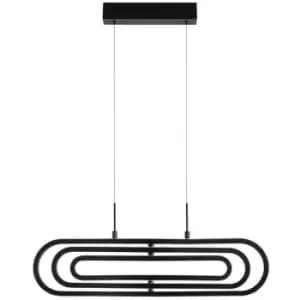 Netlighting Merano Antonino Bar Pendant Ceiling Light Matt Black Aluminium LED 5