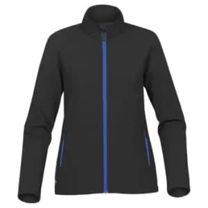 Stormtech Womens/Ladies Orbiter Softshell Jacket (L) (Black/ Azure Blue)