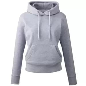 Anthem Womens/Ladies Organic Hoodie (L) (Grey Marl)