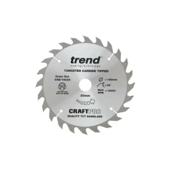 Trend - CSB/16024 Craft Saw Blade 160mm x 24T x 20mm