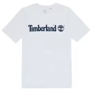 Timberland FONTANA boys's Childrens T shirt in White years,5 years