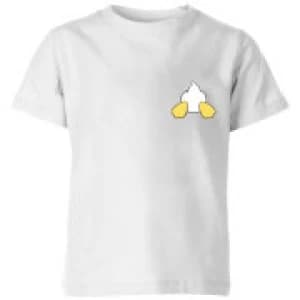 Disney Donald Duck Backside Kids T-Shirt - White - 11-12 Years