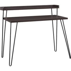 Dorel Haven Retro Desk with Riser - Espresso