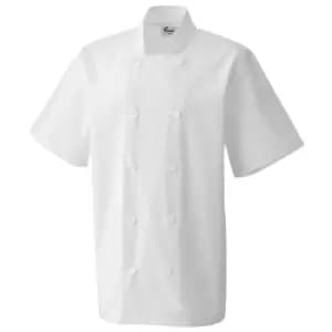 Premier Unisex Short Sleeved Chefs Jacket / Workwear (3XL) (Steel Grey)