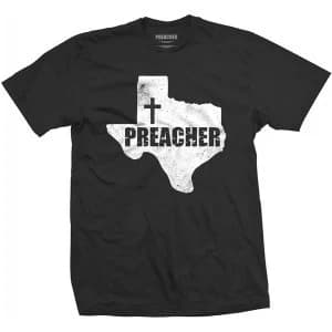 Preacher Texas State Mens Large T-Shirt - Black