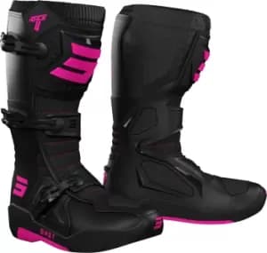 Shot Race 4 Motocross Boots, black-pink, Size 41, black-pink, Size 41