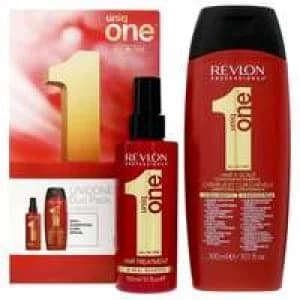 Revlon Professional Uniq One Classic Hair Treatment 150ml and Conditioning Hair and Scalp Shampoo 300ml