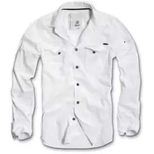 Brandit SlimFit Shirt, white, Size 2XL, white, Size 2XL
