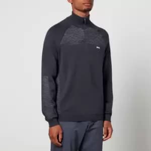 BOSS Athleisure Mens Zandi Half-Zip Jumper - Dark Blue - XL