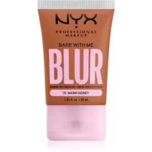 NYX Professional Makeup Bare With Me Blur Tint hydrating foundation shade 15 Warm Honey 30ml