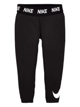 Nike Dri Fit Sport Essentials Swoosh Leggings - Black, Size 2-3 Years, Women
