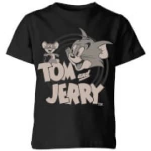 Tom & Jerry Circle Kids T-Shirt - Black - 11-12 Years