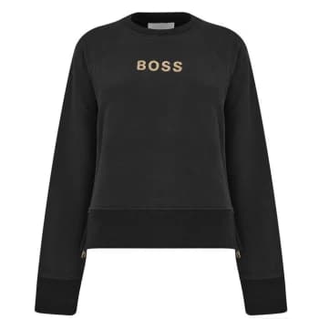 Hugo Boss Elia Gold Sweatshirt Black Size M Women