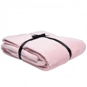 Linea Linea Super Soft Fleece Throw - Blush