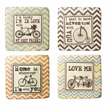 Coasters Love/Bicycles By Heaven Sends