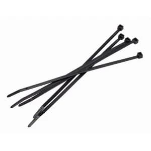 Cable Ties Medium 200mm X 4.6mm Black Pack of 100