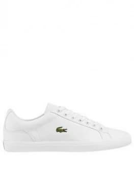 Lacoste Lerond Canvas Trainers - White, Size 10, Men