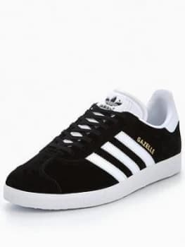 adidas Originals Gazelle OG Trainers - Black/White, Size 10, Men