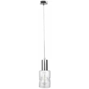 Netlighting Cross Slim Pendant Ceiling Light Silver, 10cm, 1x E27