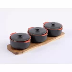 Hairy Bikers Serving Tray With 3 Mini Casseroles