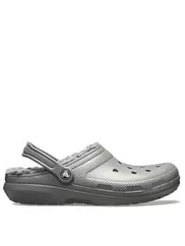 Crocs Crocs Classic Lined, Grey, Size 10, Men