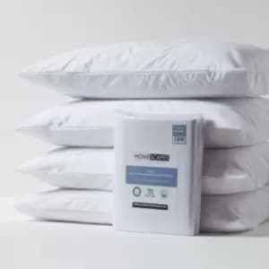 Homescapes - Terry Towelling Waterproof Pillow Protectors, Pack of 4 - White