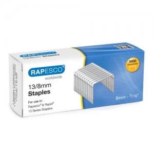 Rapesco 13/8mm Galvanised Staples PK5000