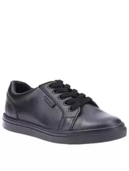 Hush Puppies Sam Back To School Lace Trainers - Black, Size 1 Older